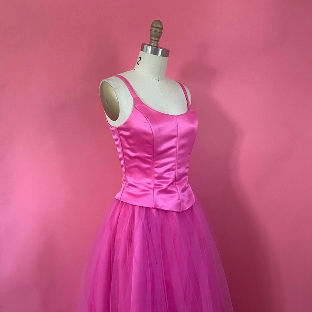 Vtg 90s Rare GUNNE SAX by Jessica McClintock
Statement Satin Corset Prom Dress
